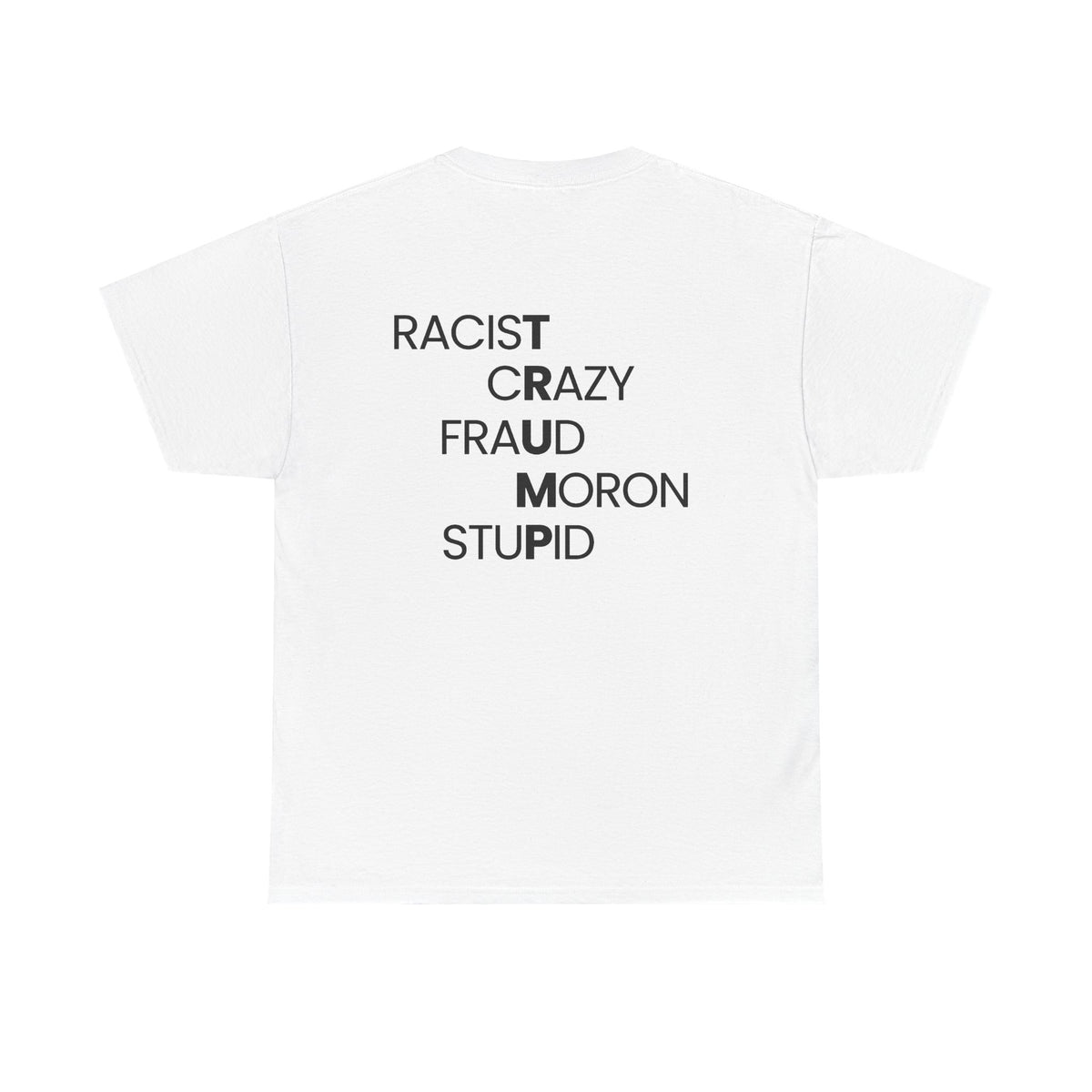 Racist Crazy Fraud Moron Stupid